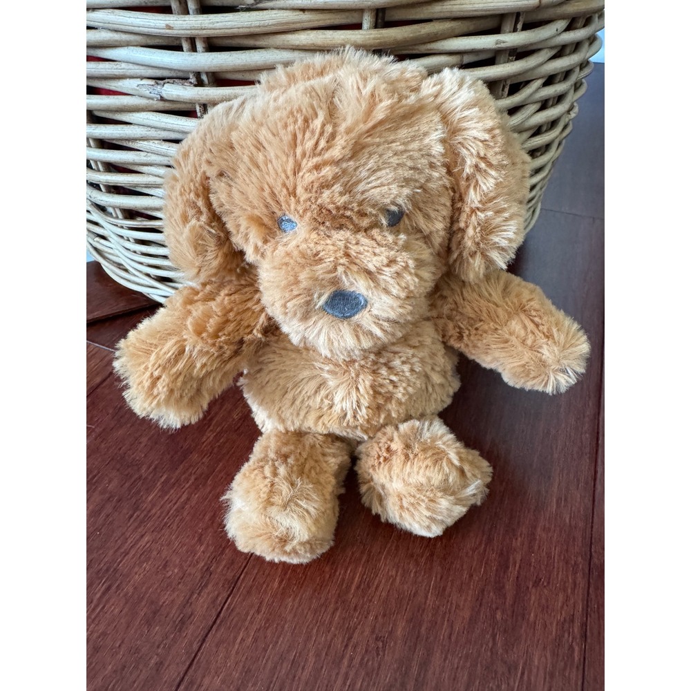 Cloud Island Tan Plush Puppy Dog Stuffed Animal Shaggy Faux Fur 9 Inch